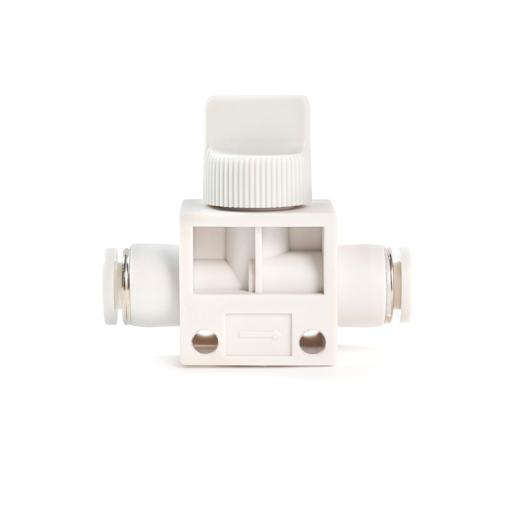 White Pneumatic Air Hose Switch HVFF-08Quick Connector for Hand Valve4 ...