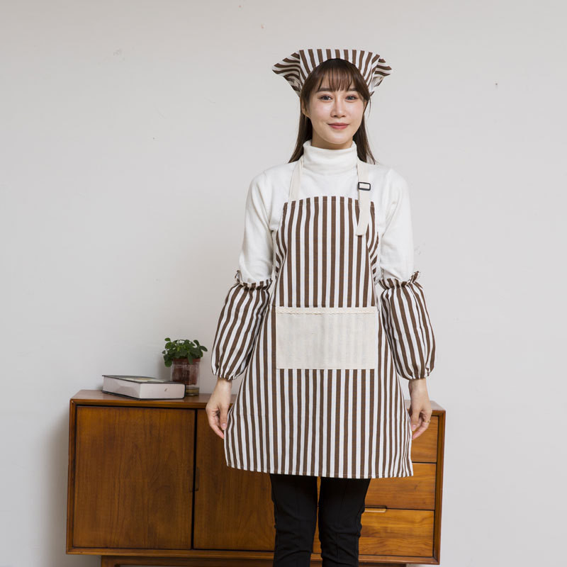 Fixed Kitchen Household Cotton Linen Apron Customizable with Text logo ...