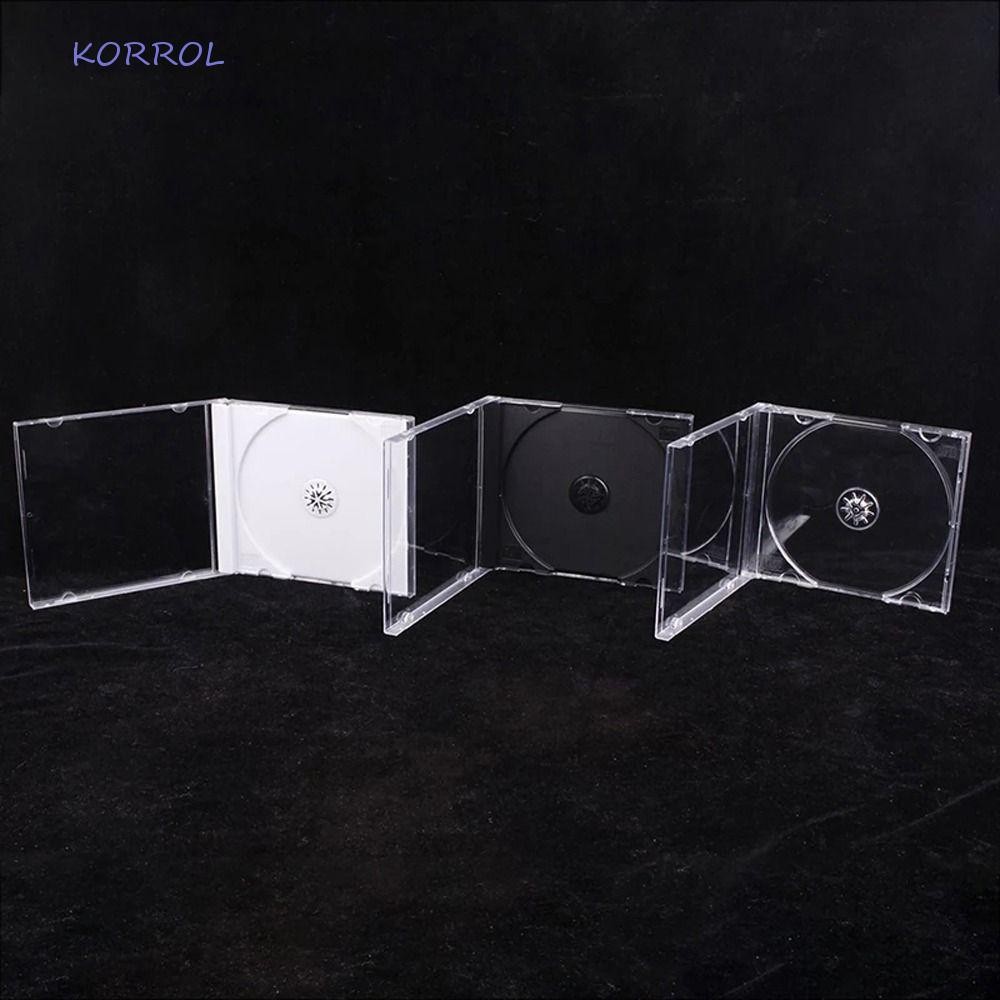 KORROL CD Protective Case, Translucency Anti-scratch Disc CD Box, Album ...