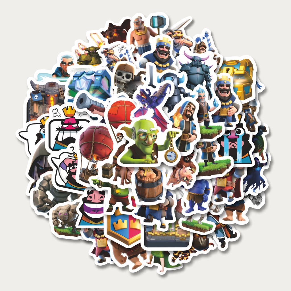 Clash Royale Games Sticker Pack | TUMBLR Sticker | HELMET SUITcase ...
