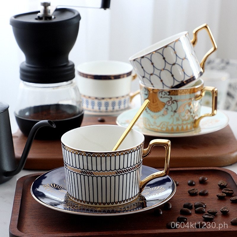Tea Set Spoon Coffee Cup Saucer Light Luxury Wholesale Set Afternoon ...