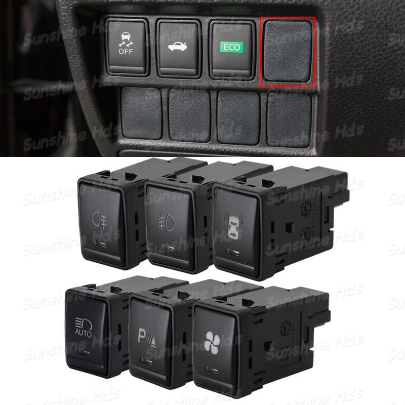 Car Automatic headlight Front Rear Fog Light Switch Fan P-radar Radar ...