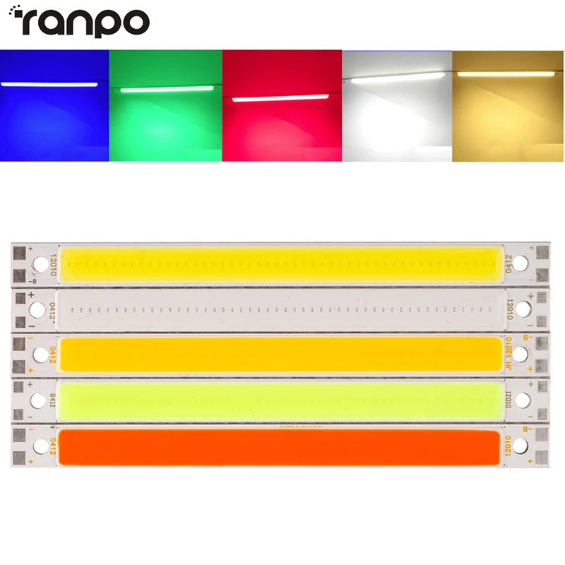 Hot 120*10MM-0412 10W DC12-14V COB Chip For LED Flood Light Cold White ...