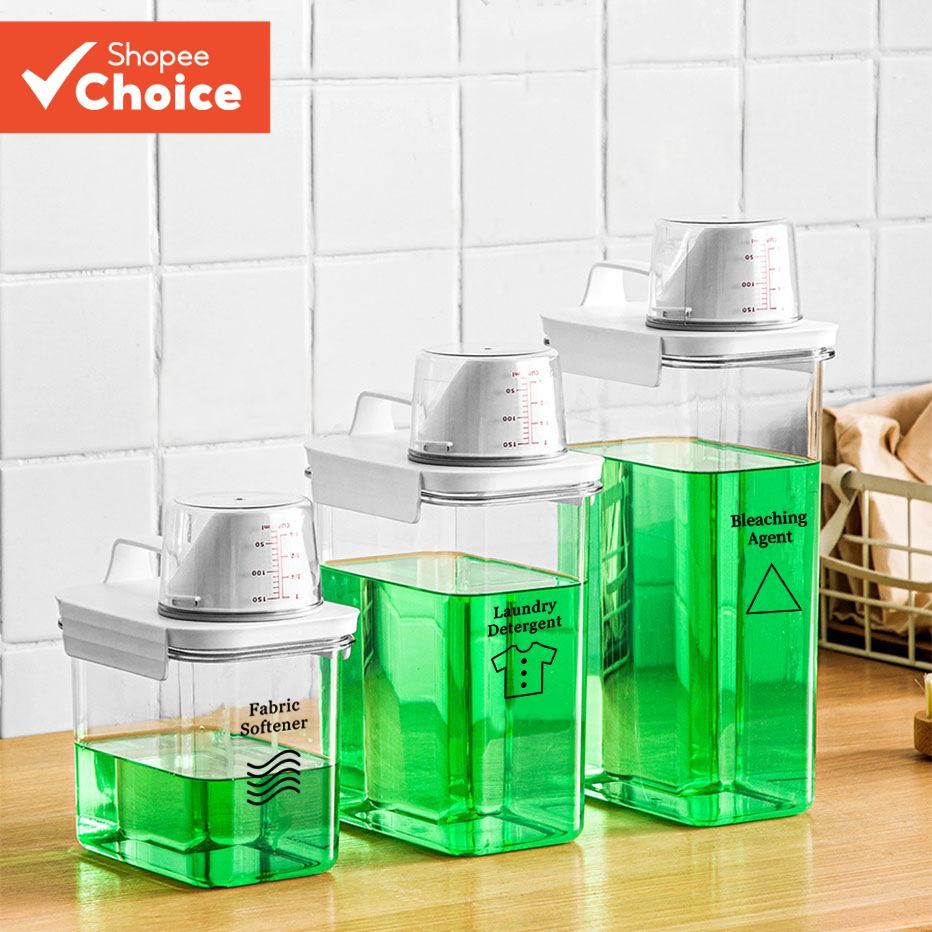 1PC Large Capacity Laundry Detergent Storage Box - Refillable Container ...