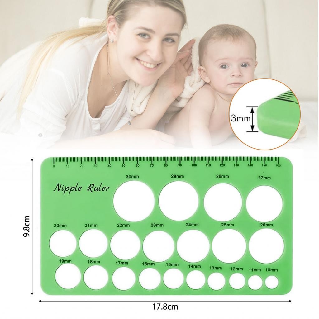 thumbnail image 2 of Breast Pump Nipple Ruler Essential Silicone Measurement Tool For Moms 2 of 13
