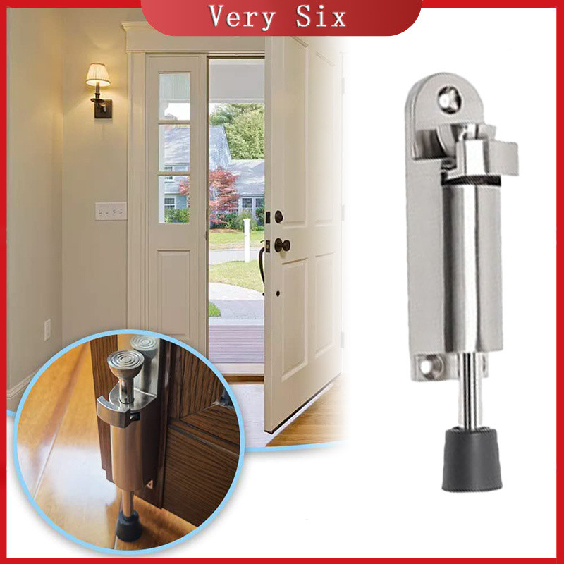 Heavy Duty Kickdown Door Stop Zinc Alloy Spring Loaded Door Stopper ...