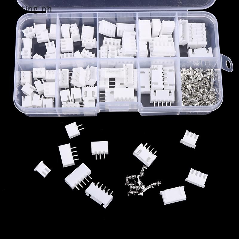 PP 230Pcs XH2.54 2p 3p 4p 5pin 2.54mm Pitch Terminal Male And Female ...