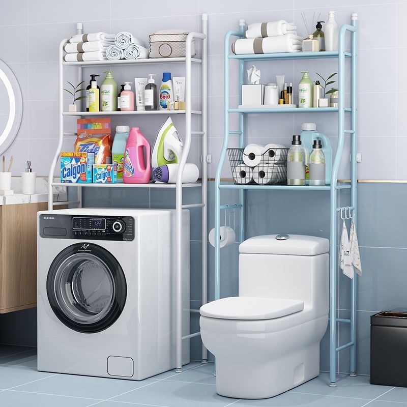 Bathroom Toilet Rack Perforation-Free Toilet Storage Corner Rack Space ...