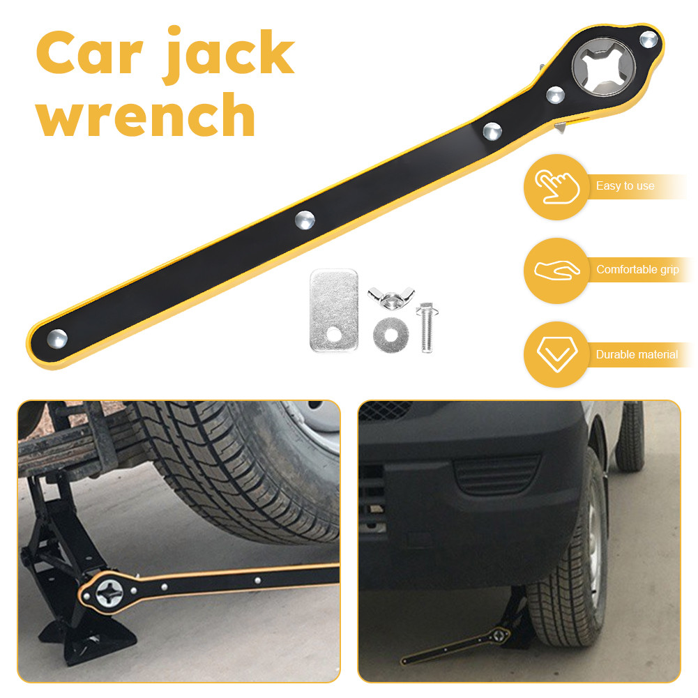Car Labor-saving Jack Ratchet Wrench Tire Wheel Lug Wrenches Handle Repair Tools I.231159216