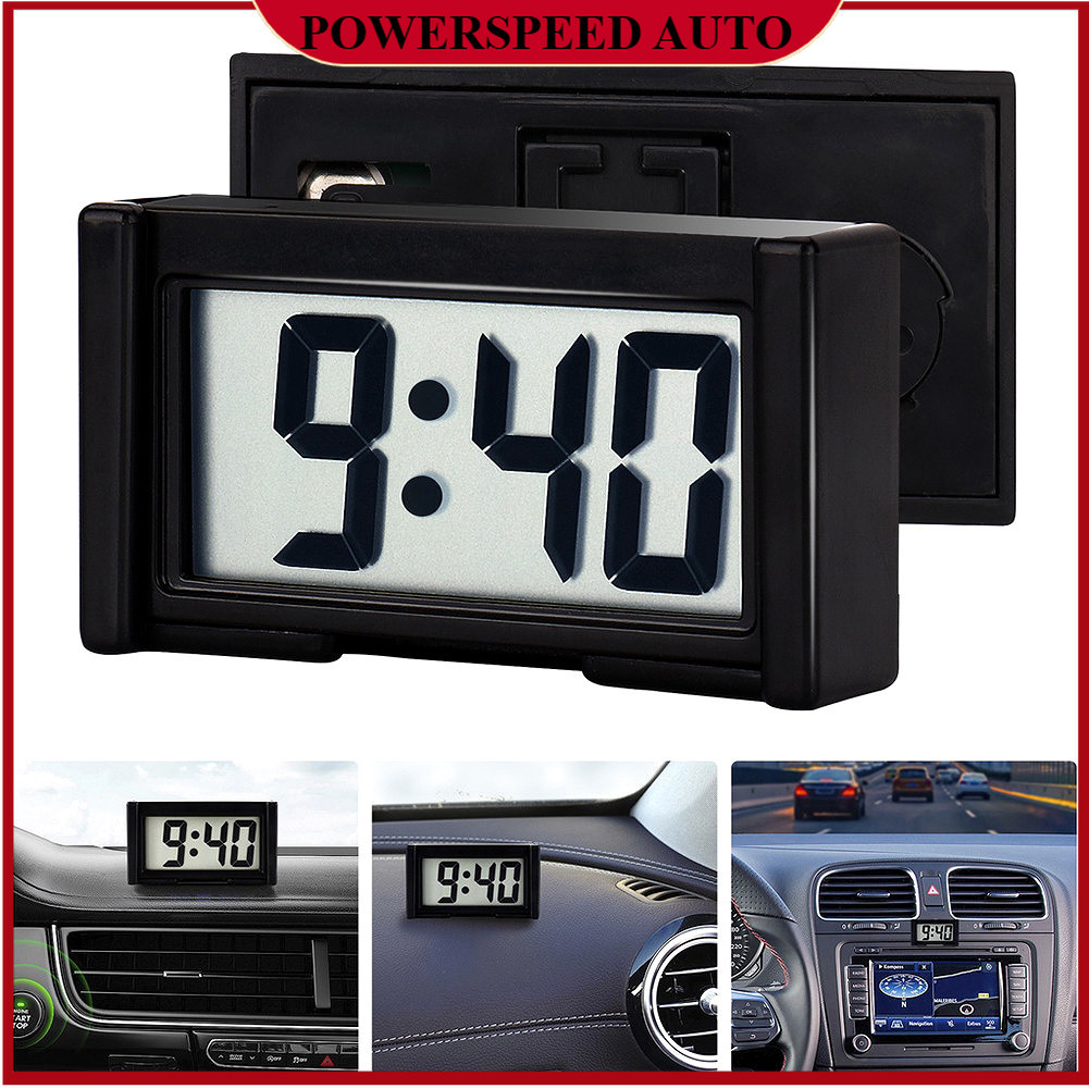 Mini Car Clock Auto Car Truck Dashboard Time Self-Adhesive Bracket ...