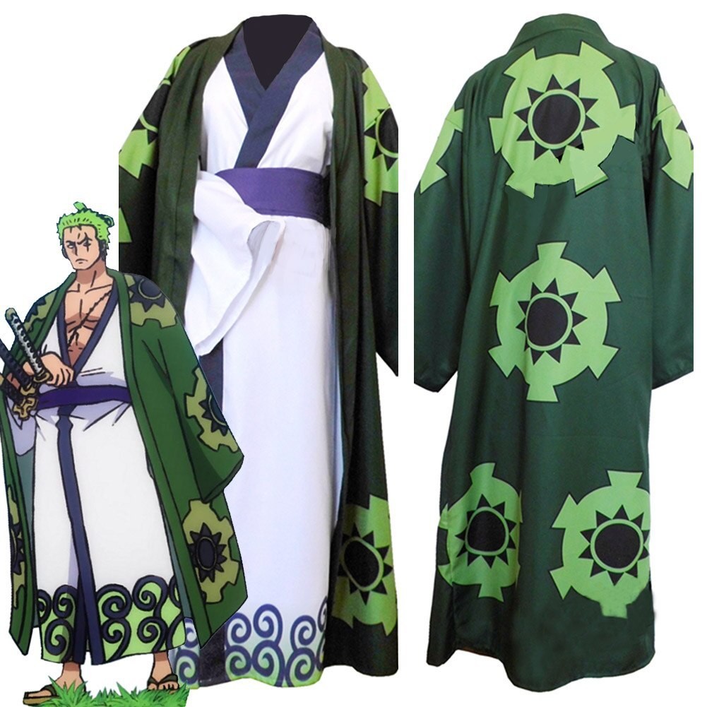 One Piece cosplay Costumes Wano Country Roronoa Zoro Cosplay Costumes ...