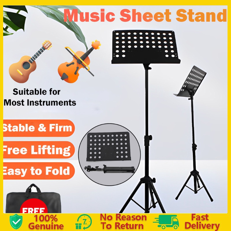 Portable Music Stand Lifting Guitar Music Stand Heavy Adjustable ...
