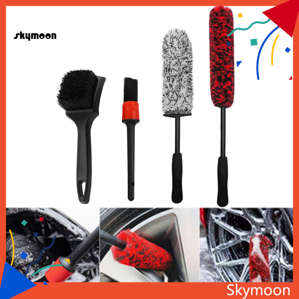 Skym* Car Wash Set Ergonomic Handle Car Brush Complete Car Wash Kit for ...