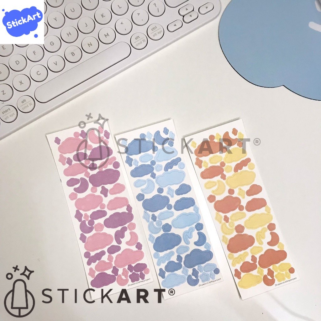 [STICKART] Cloud Sticker/ Cloud Sticker for Journal Decoration ...