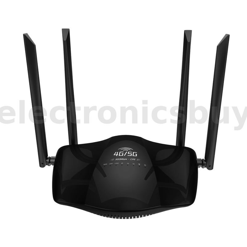4G 5G CPE Wireless Router 300Mbps High-Speed 4 High-Gain Antennas 32 ...