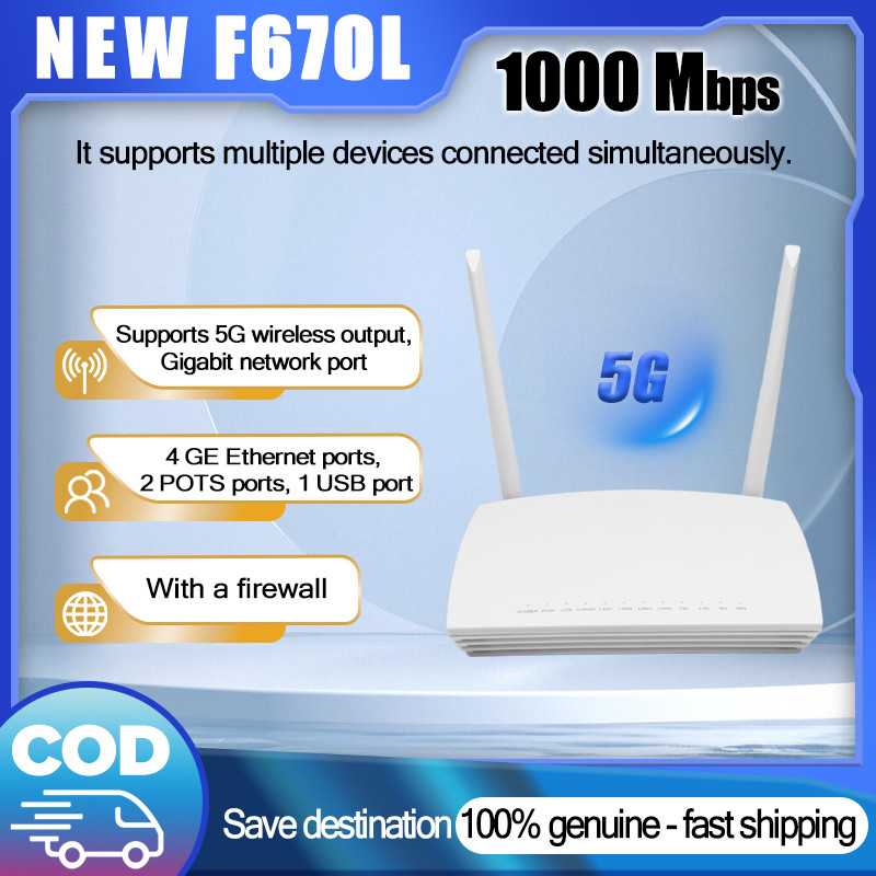 Dual Band 5G F670L ONT/ONU EPON/GPON/XPON OpenLine English Firmware 4GE ...