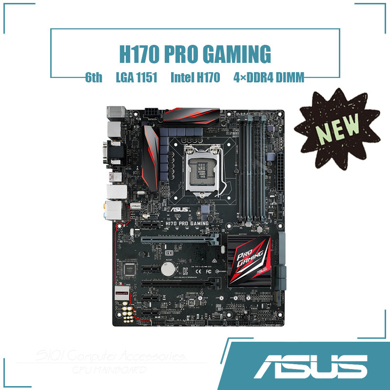 [NEW] ASUS H170 PRO GAMING Motherboard 4×DDR4 DIMM Intel H170 LGA1151 ...
