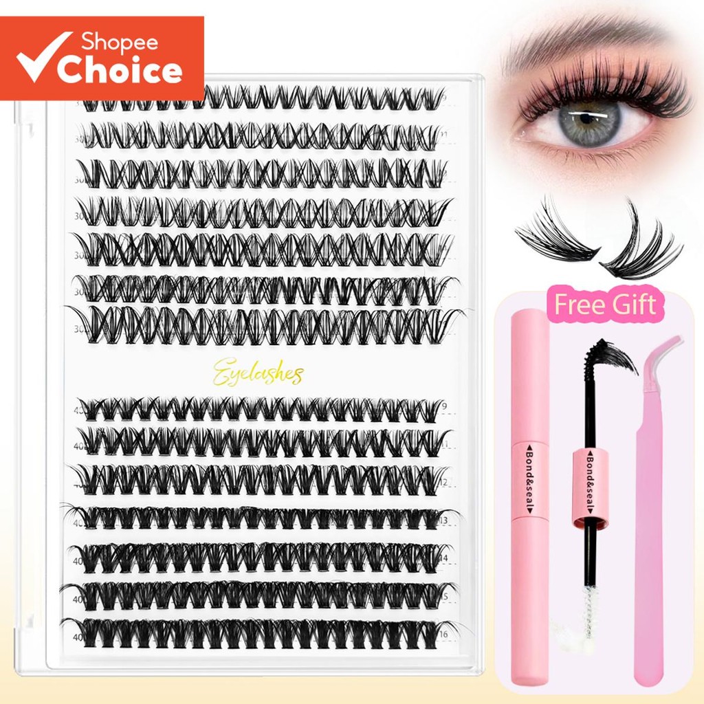 280 Pcs Diy Eyelash Extension Kit D Curl Clusters 9 16mm Eyelashes