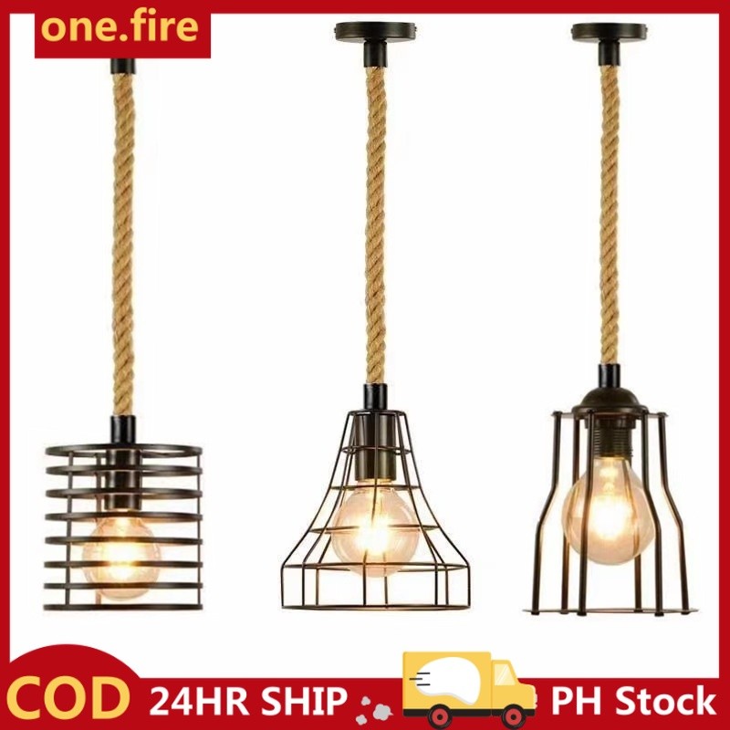 Chandelier Socket E27 100cm Rope Light Ceiling Pendant Lights Drop Lamp ...