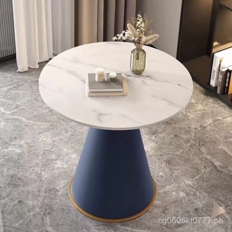 Round Side Cabinet Hotel Sofa Balcony Coffee Table Living Room Rock ...