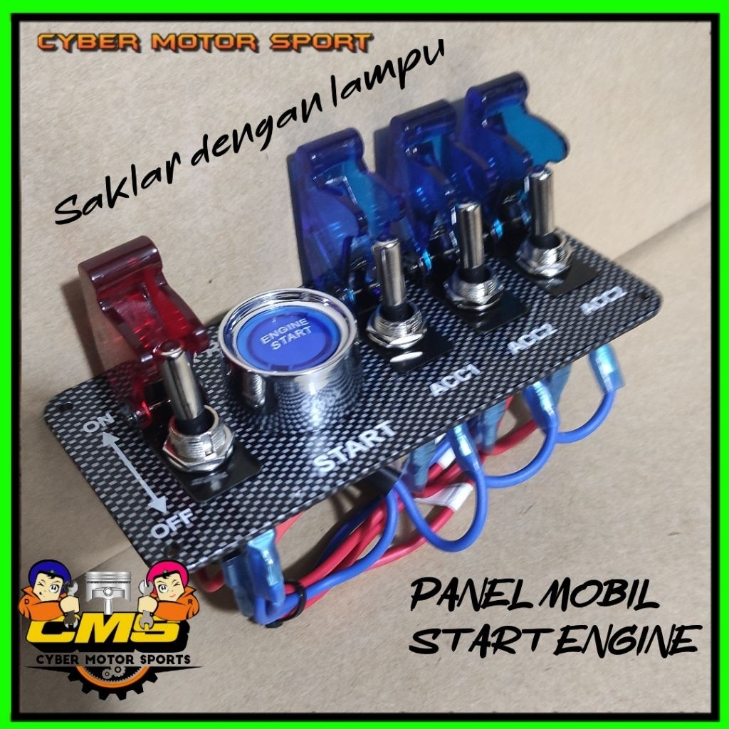 TOMBOL Car universal racing Engine start. Carbon motif starter button ...
