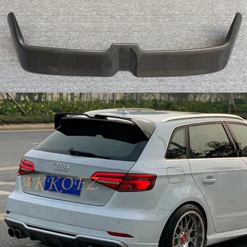 Becquet Arrière Pour Audi A3 S3 RS3 8V 2014-2018 - Look Fibre Carbone, PVC, Autocollant