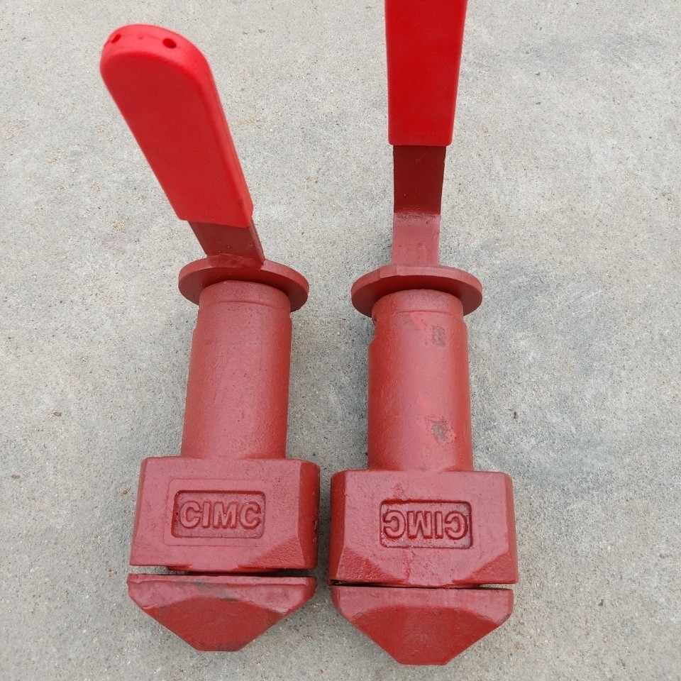 Container Frame Turn Lock Mushroom Head Container Frame Semi-Trailer ...