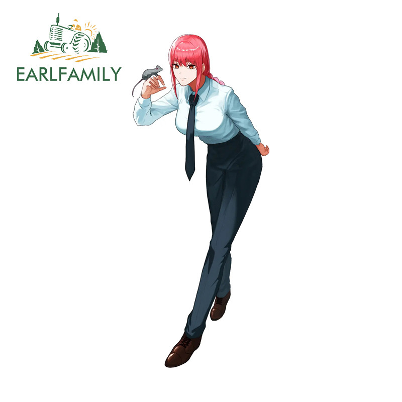 EARLFAMILY Makima Car Sticker Fashionable Occlusion Scratch Windshield ...