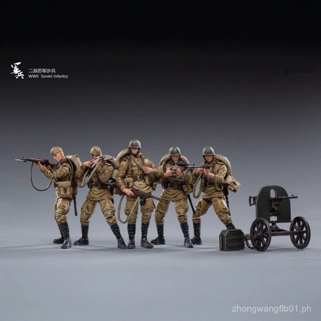 1:18WWII Soviet Army Infantry Officer Articulated Military Figure3.751: ...