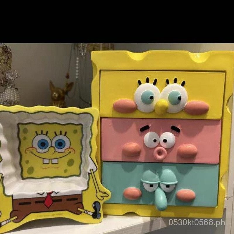 ins Wind Storage Desktop Drawer Cartoon Squidward High-Quality Patrick ...
