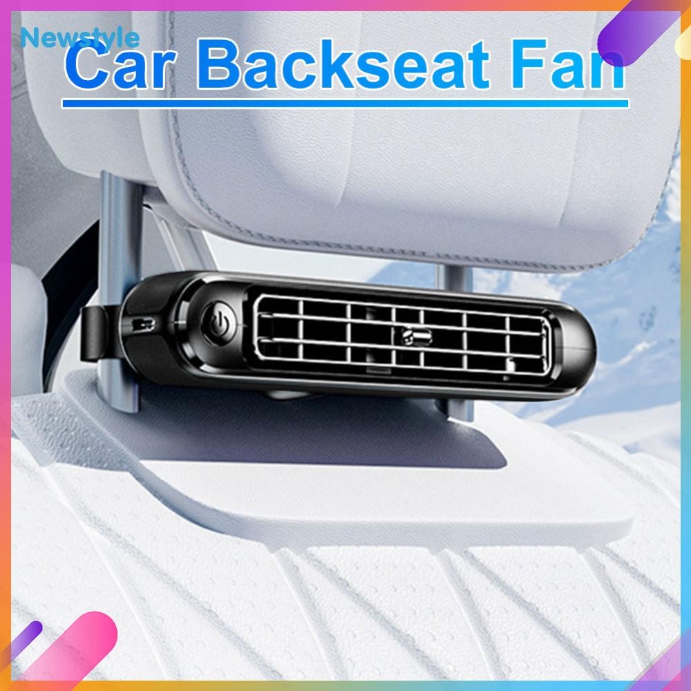car Rear Headrest Fans Cooling Air Fan Backseat Cooling Fan 3Adjustable ...