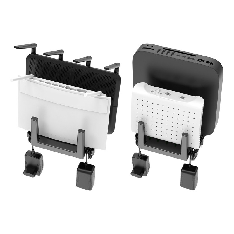 WU Heavy Duty Wall Mounted Shelf Rack For Cable Box Routers Modem With ...