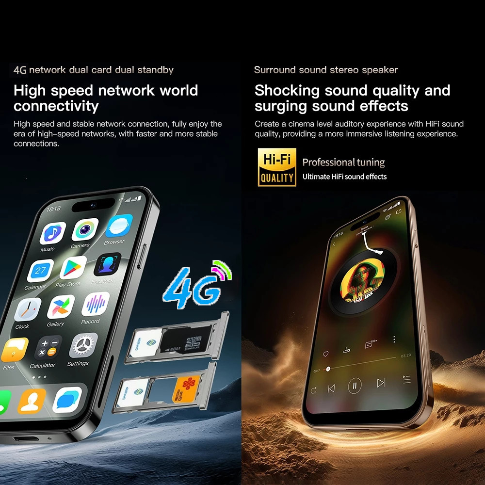 2025 New SOYES M17 Pro 4G Smart Mini Phone Android 12.0 4GB+64GB 4inch ...