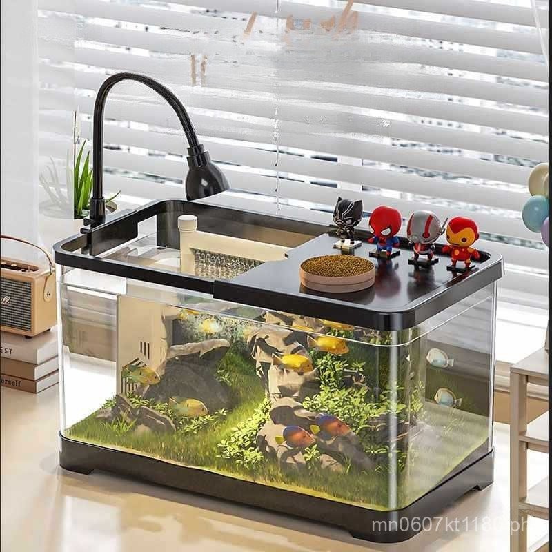 Living Room Small Medium Tank Landscaping Aquarium Ecological Fish Tank Photo Inspiration
