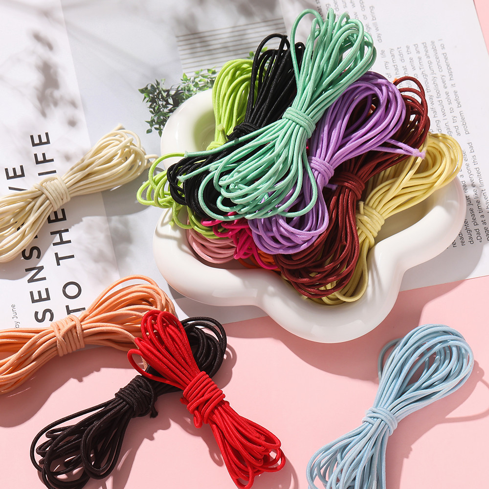 St.kunkka 2-2.5mm Colorful Round Elastic Thread Elastic Rubber Band ...