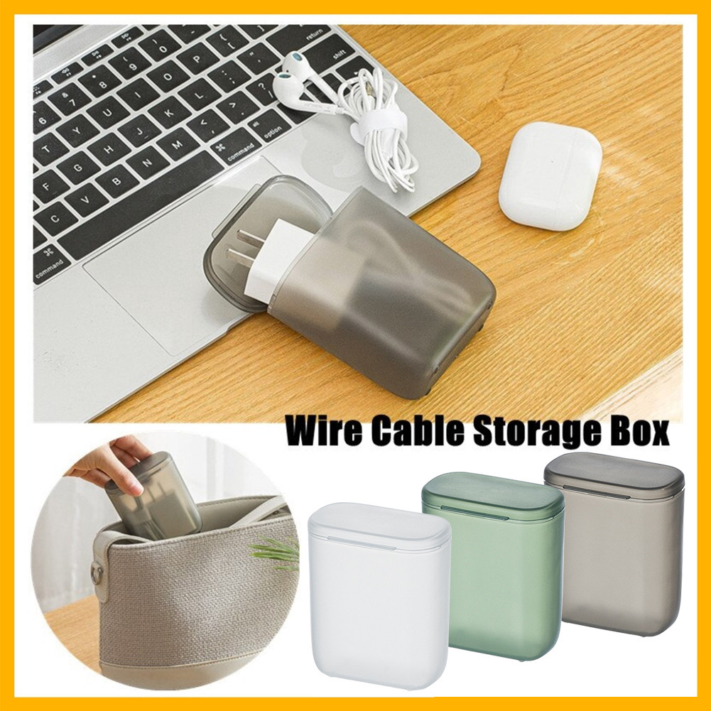 Universal Portable Reusable Cable Storage Box with Visual Design for ...