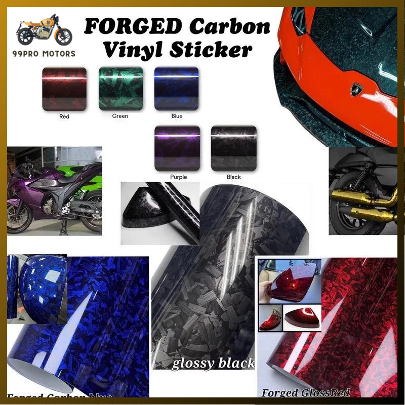 PET Forged Carbon Fiber Sticker Interior Body Car Color Change ...
