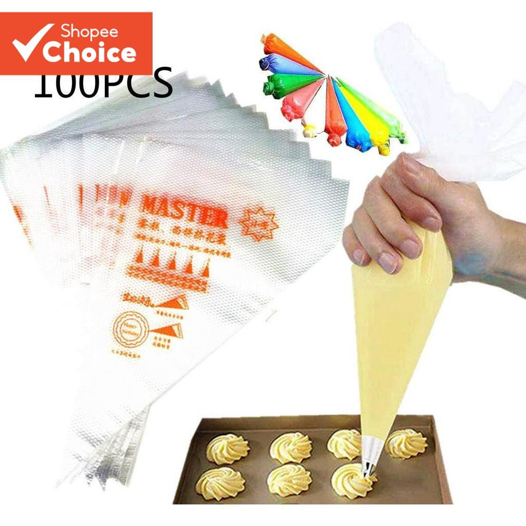 100pcs Large/Medium/Small Disposable Icing Pipe Decorating Cake Cupcake ...