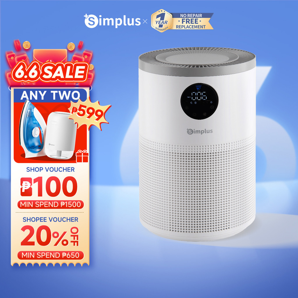 Simplus Air Purifier LCD Display HEPA High-efficiency Filtration ...