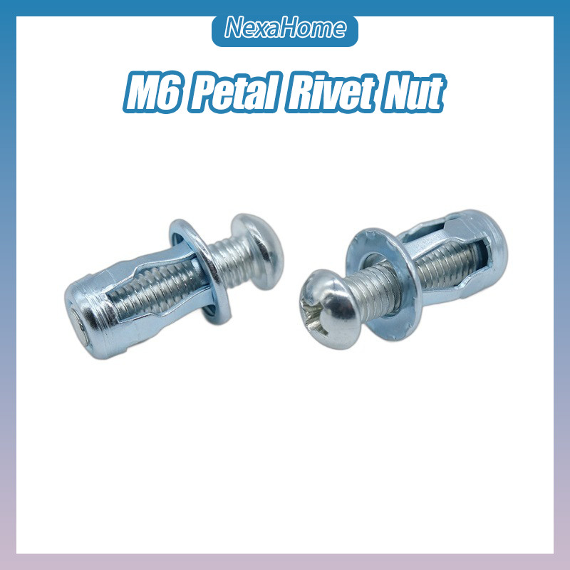 M6 Petal Rivet Nut Heavy Duty Self Drilling Anchor Expansion Screw for ...