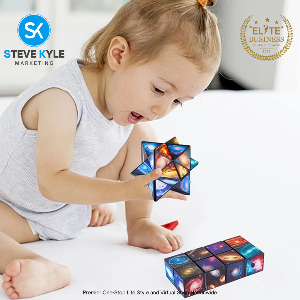 Magic Cubes 3D Rubiks Cube Infinity Geometric Shape Shifting Fidget ...