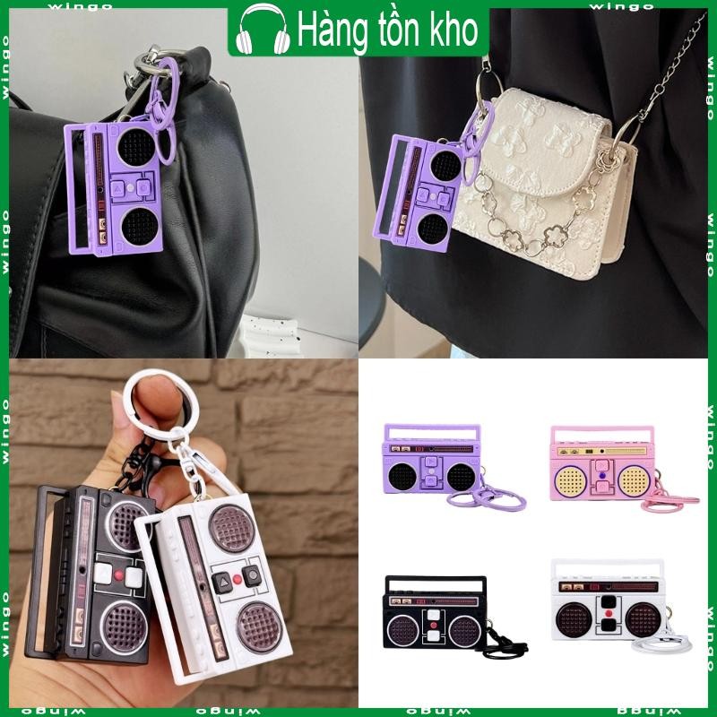 WIN Retro Recorder Keychain Portable Keychain Pendants Decorative ...