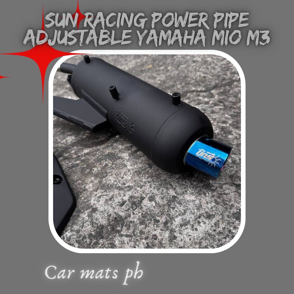 Sun Pipe M3 blue tip adjustable yamaha mio i 125 / mio gear / fazzio ...