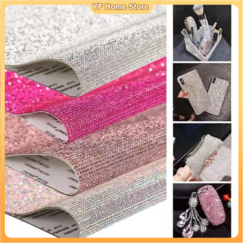 Self-Adhesive Crystal Rhinestone Sticker Rhinestone Ribbon Sticker for ...