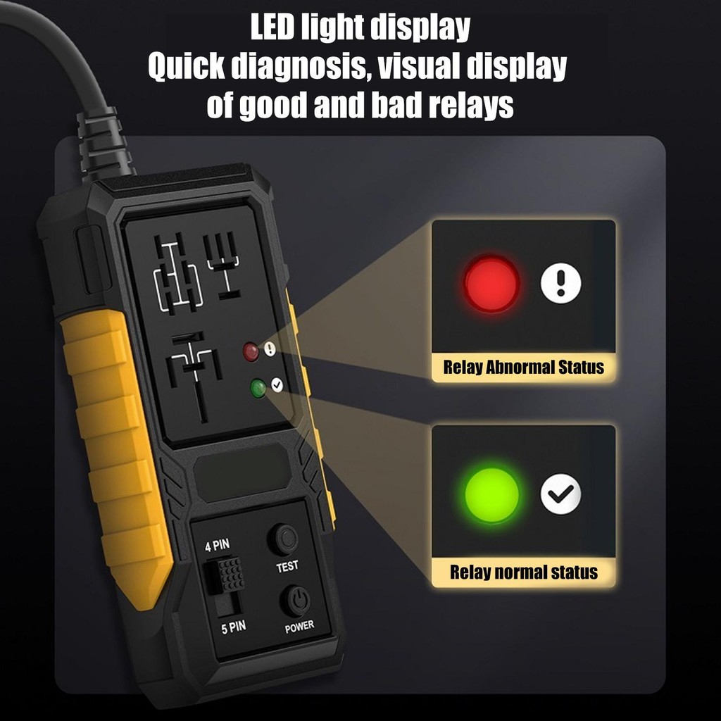 Automotive Relay Tester Relay Diagnostic Detector 12V High Precision ...