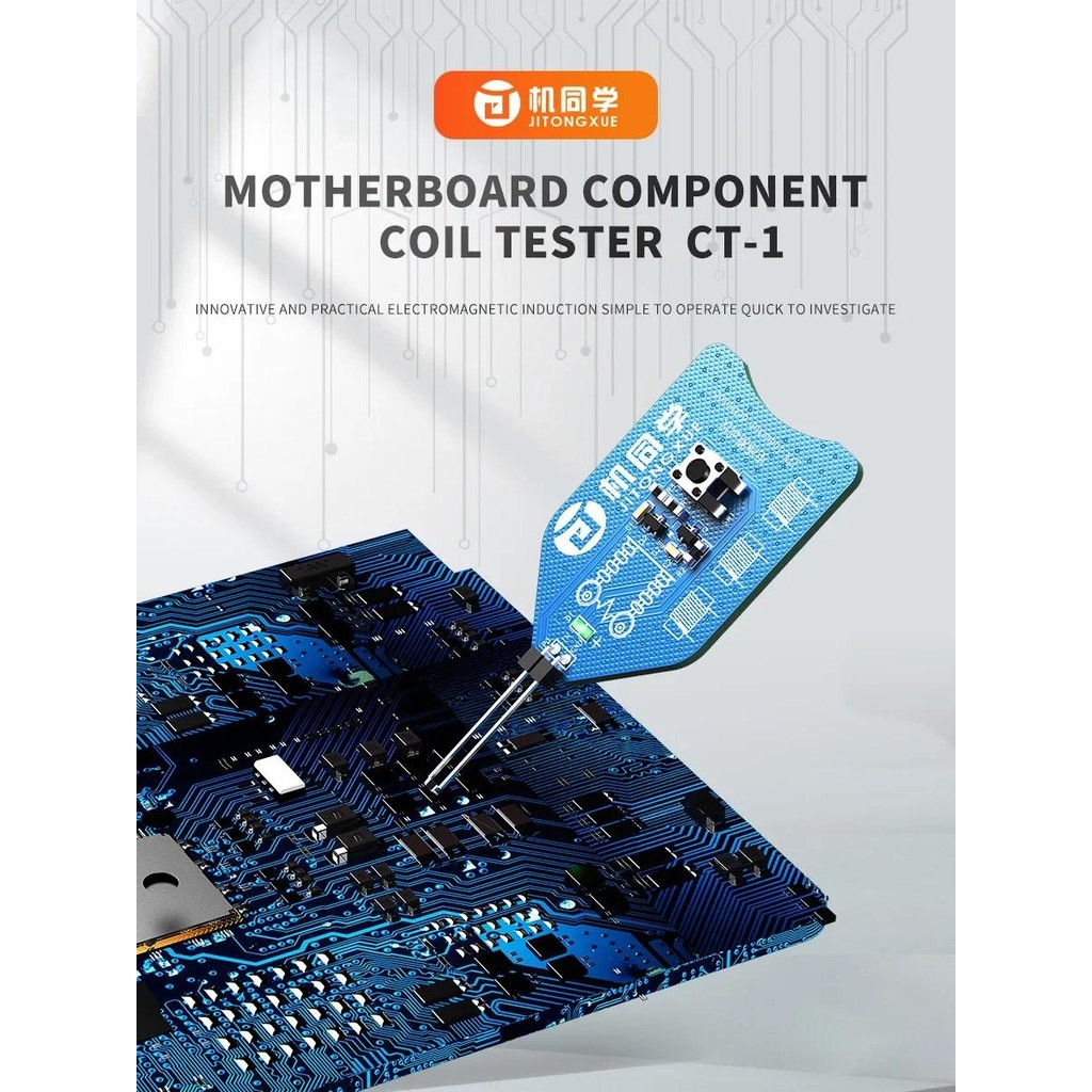 JTX CT-1 Motherboard Coil Tester Inductor Detector Tool for PC Repair ...