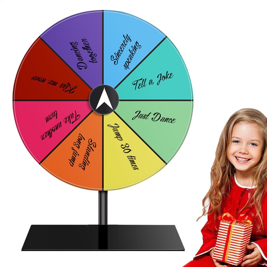 360 Degree Tabletop Prize Turntable Erasable Acrylic Material 8 Colors ...