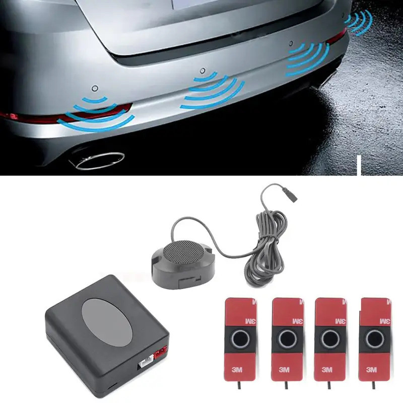 4 Sensors Buzzer 16.5mm Car Parking Sensor Kit Reversing Sound Alert ...