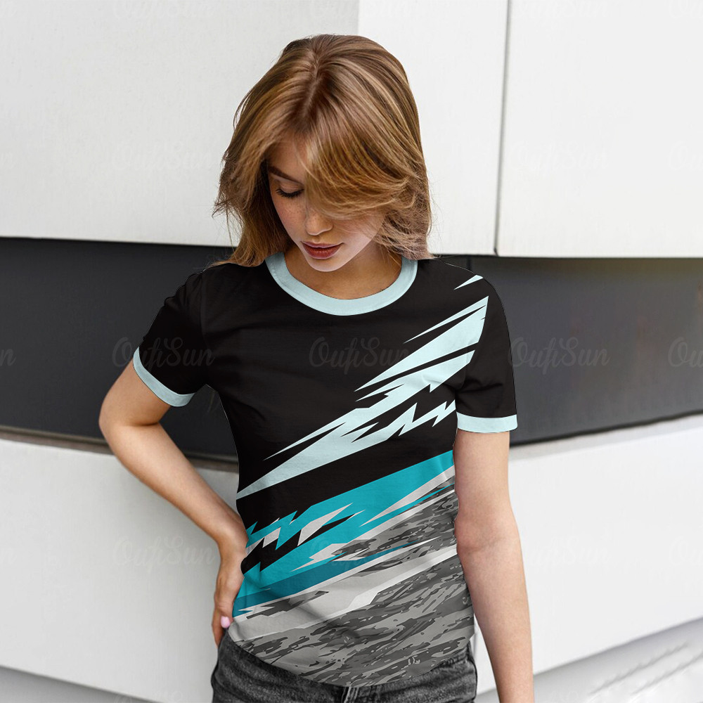 Round Neck Super Short Sleeve Summer T-shirt for Women main image 1