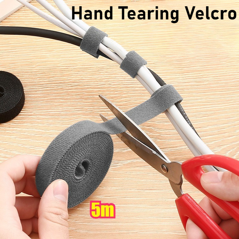 Hand Tearing Velcro Velcro Hook and Loop Reusable Fastening Cable ...